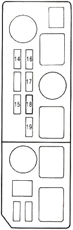 Lexus ES 250 (VZV21) (1989-1991) - sigorta kutusu