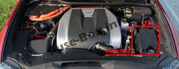 Motor bölmesindeki sigortaların yeri: Lexus GS 450h (2013-2017)